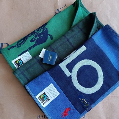 2 Three Gauze Polo Ralphlauren Towel Handkerchief Limited Edition VHTF Rare Desi
