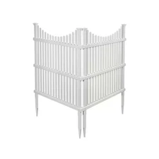 4 Ft. H X 3 Ft. W White Vinyl Huntersville Privacy Screen (2-Pack)