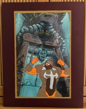 production animation cel -King Arthur #313 -OS MATTED- 14"x18"- see 25% off SALE