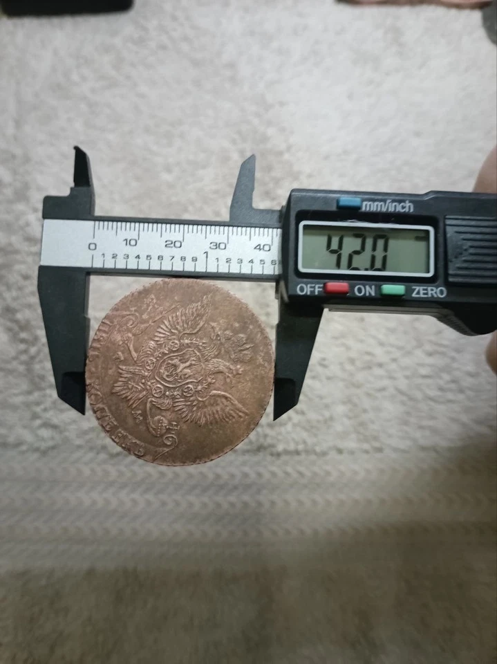 Moneda de cobre rara 5 kopecks 1788 T.M. Tavricheskaya Foto 2 de 4