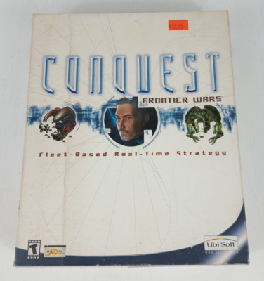 Conquest: Frontier Wars (PC, 2001) Video Game Big Box Ubisoft Space RTS 
