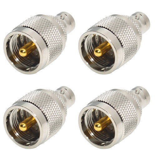 US 2er Pack BNC Buchse auf UHF Stecker PL-259 Koaxia Kabel RF Adapter Steckverbinder - Bild 3 von 18