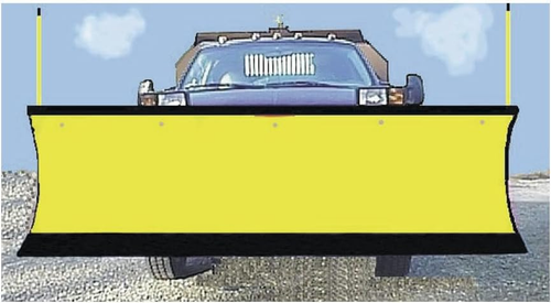 Yellow Poly Snow Plow Shield - Picture 9 of 12