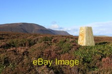 Photo 6x4 Bring Head Trig Point Quoyness The hill in the background is Wa c2009