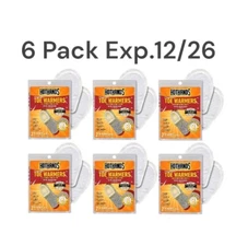 6 X Hot Hands FEET TOE Warmers Adhesive Heat Exp: 12/26