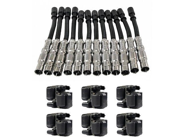 TRQ Ignition Coil and Spark Plug Wire Set fits Mercedes CLK320 1998-2005 21NFCR