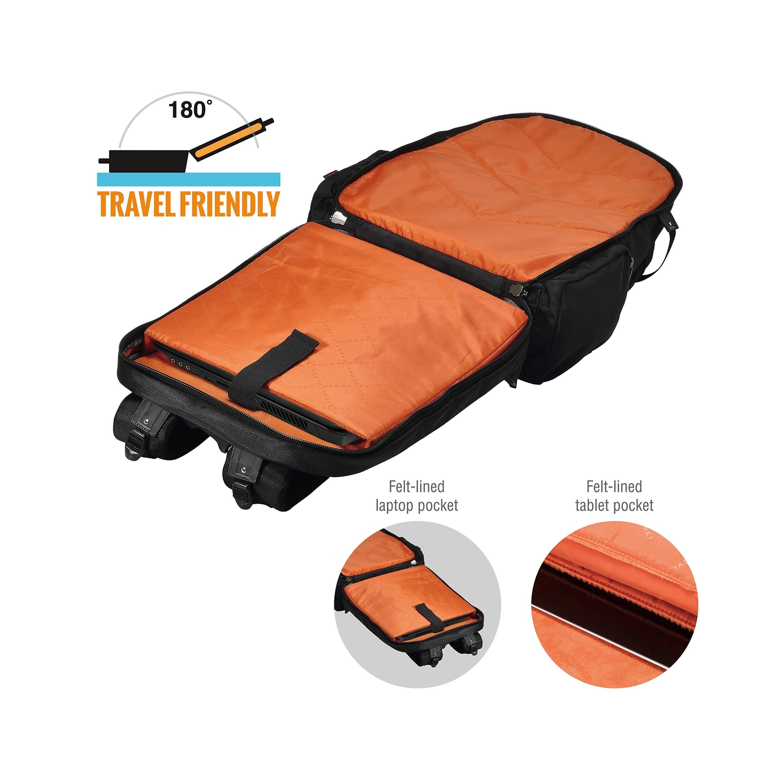 Everki Business 120 Business Laptop Backpack with Rain Cover - Extra Large La...