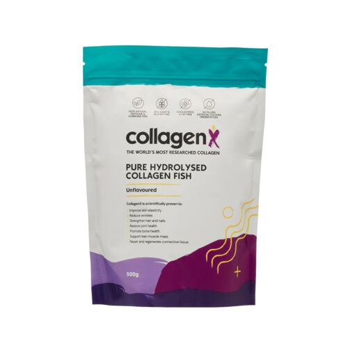 Collagenx 100%Pure Marine,(Fish)Collagen powder 500G,AUSTRALIAN OWNED & TRUSTED  - Foto 1 di 2
