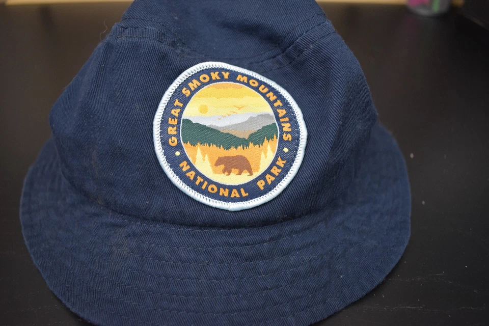 Chapéu Great Smoky Mountains National Park balde de sol infantil parque nacional azul marinho - Imagem 3 de 4