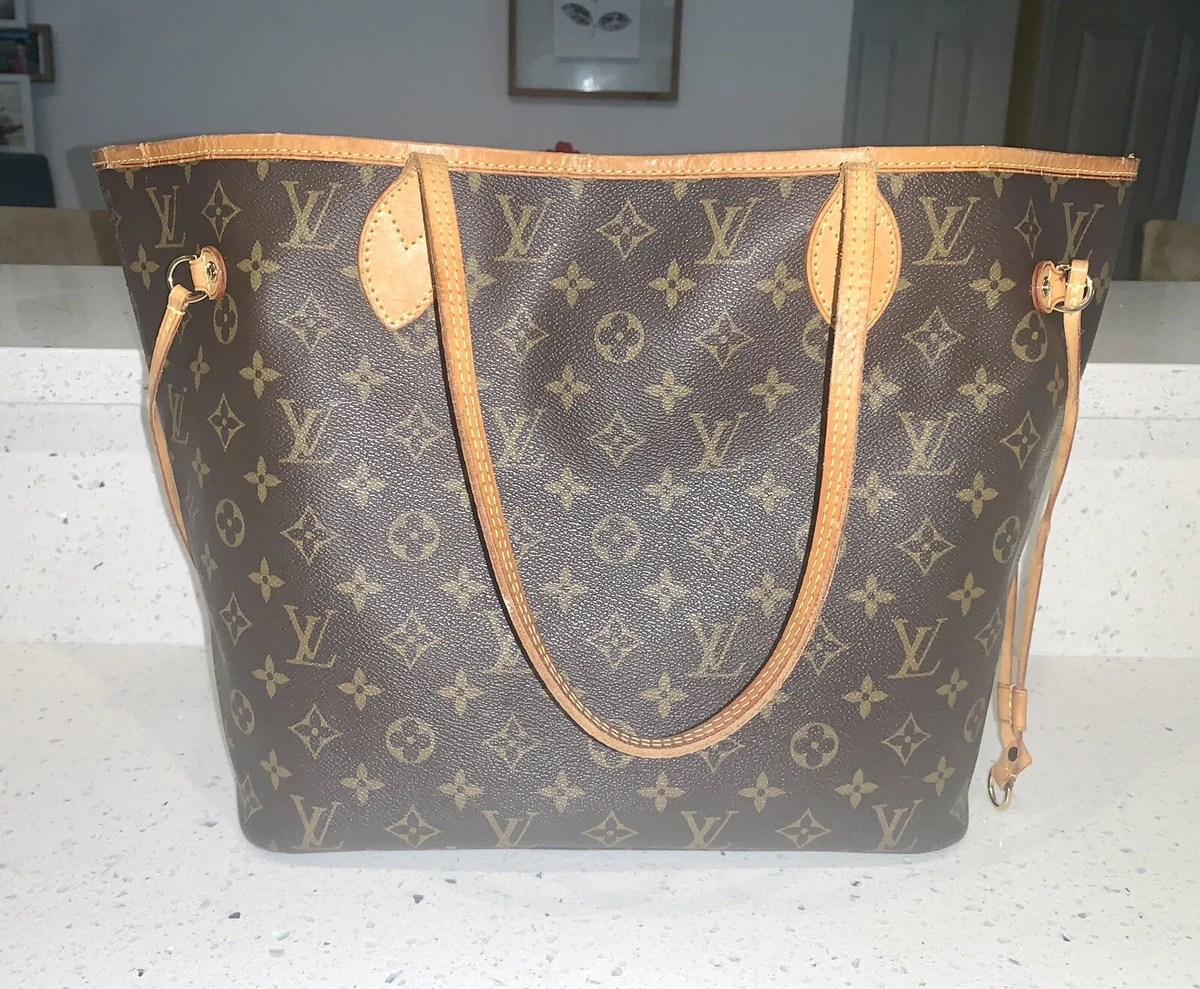 Louis Vuitton, Bags, Authentic Louis Vuitton Classic Monogram Neverfull  Mm Tote Bag