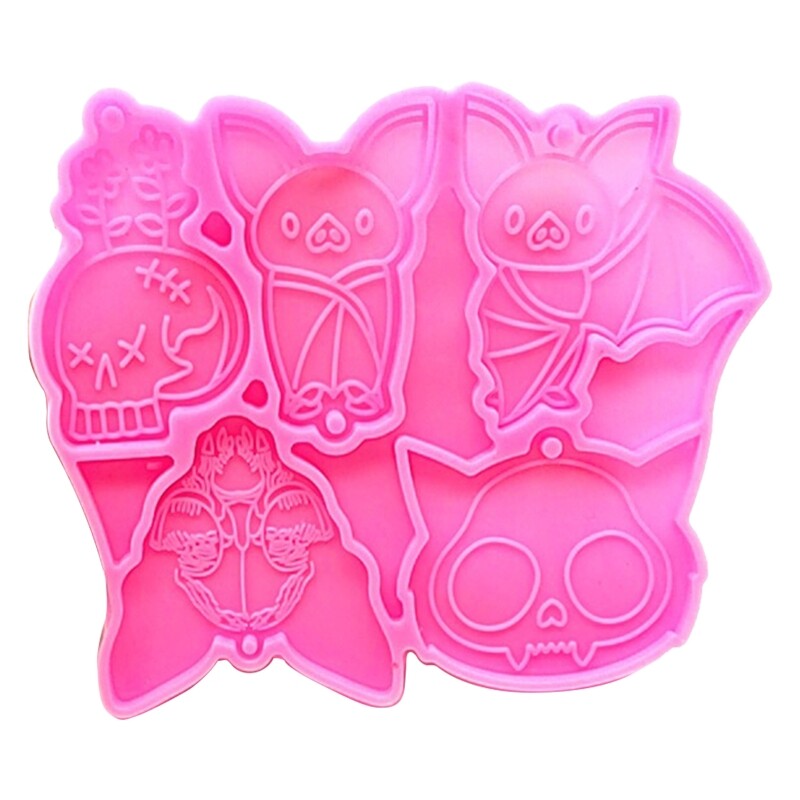 Silicone Resin Jewelry Molds with Hole for DIY Craft Pendants