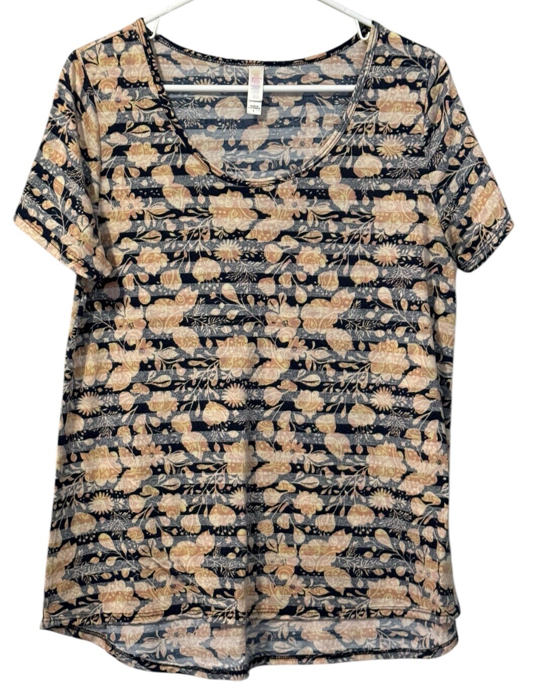 LulaRoe Size Large Stretch Multicolored Lightweig… - image 1