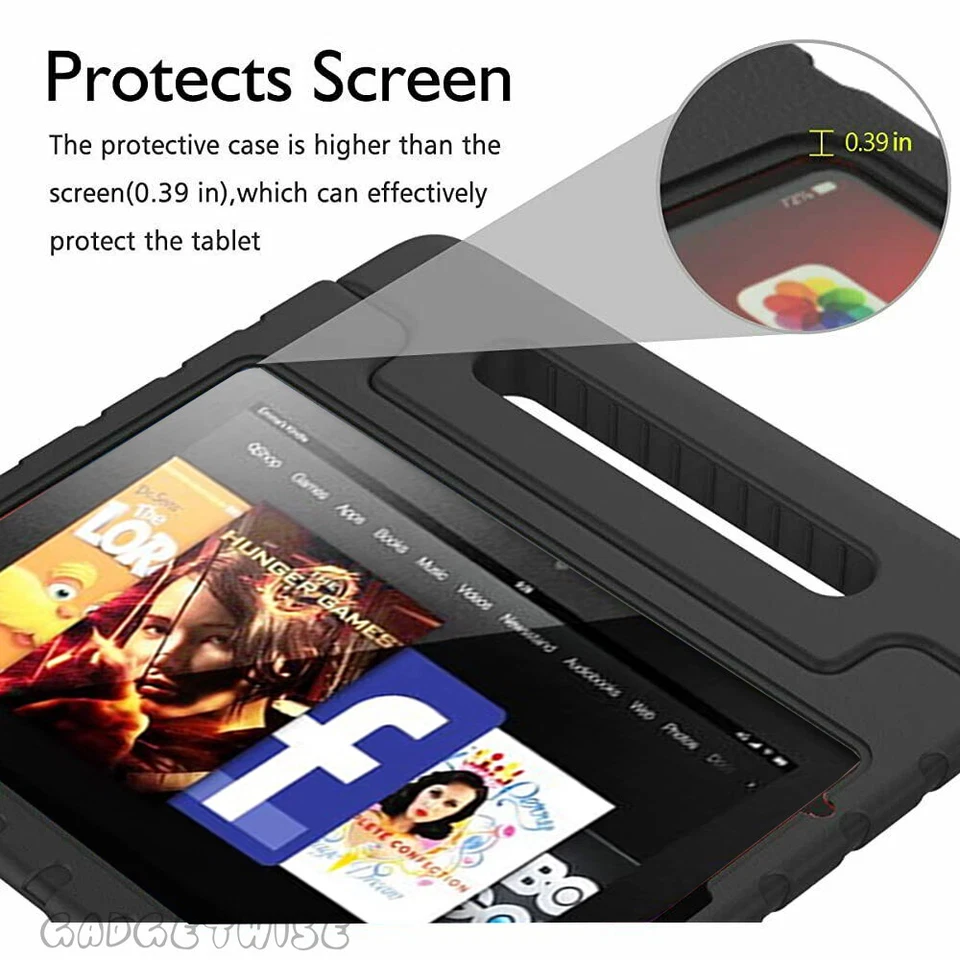 New Kids Shockproof Silicone Case Tough Eva Foam For Amazon Kindle Fire HD 8" 7" - Image 2 of 4
