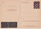 Germany 1945 post war prepaid Hitler Postcard cancelled VGC