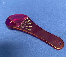 Measuring Spoon Measures all 5-in -1 New Teaspoon Tablespoon Purple