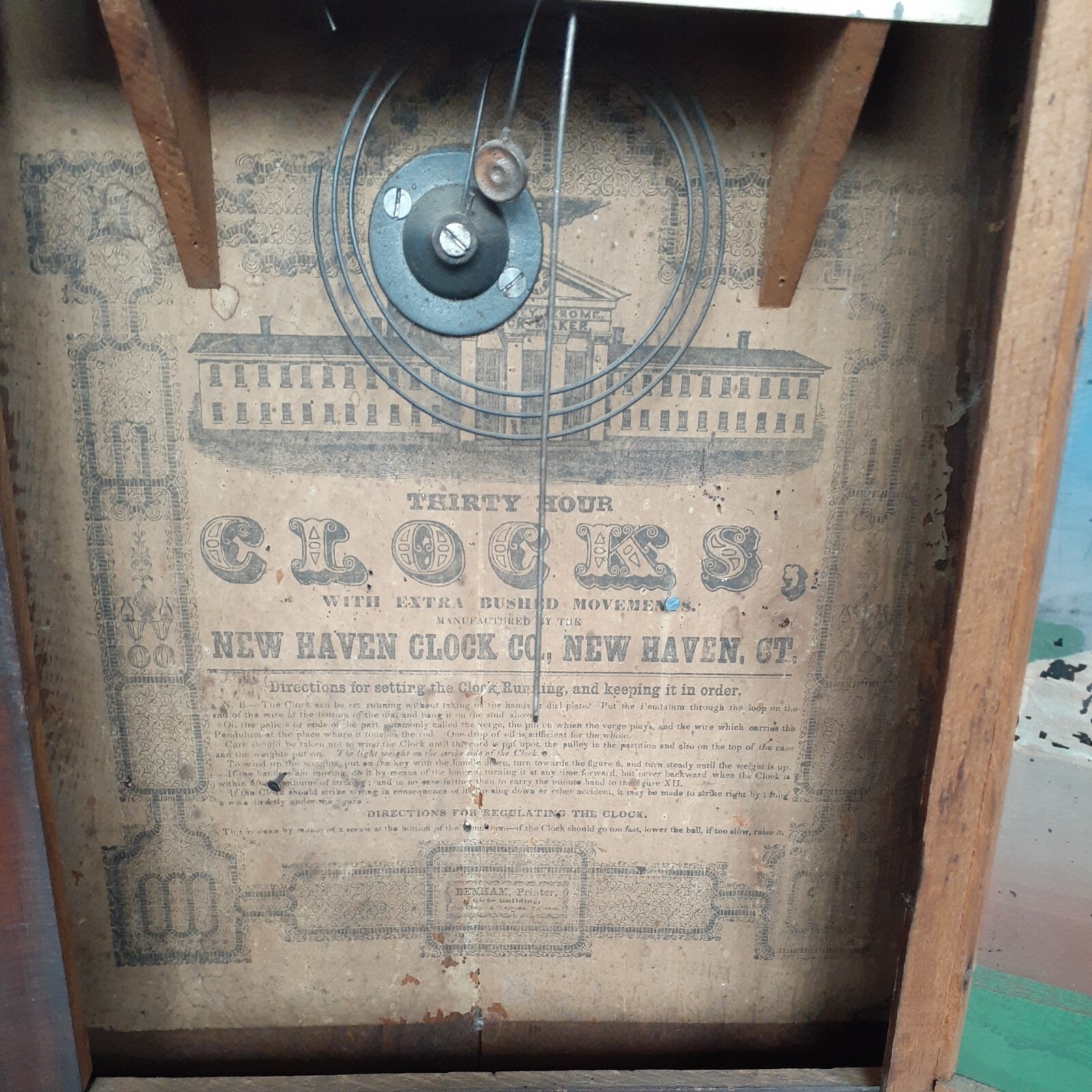 New Haven Clock Co. Ogee Shelf clock 