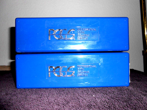 Two PCGS 20 Coin Plastic Storage Boxes! No Chips Or Cracks! Free Shipping!