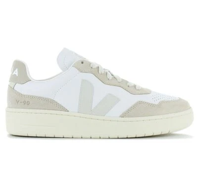 Veja V-90 Leather Europa - Femmes Baskets Sneakers Blanc VD2003654A390 Cuir Neuf - Photo 1/4