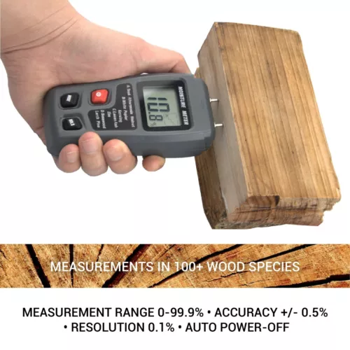 Wood Digital LCD Moisture Meter Detector Tester Wood Firewood Paper Cardboard - Picture 7 of 8