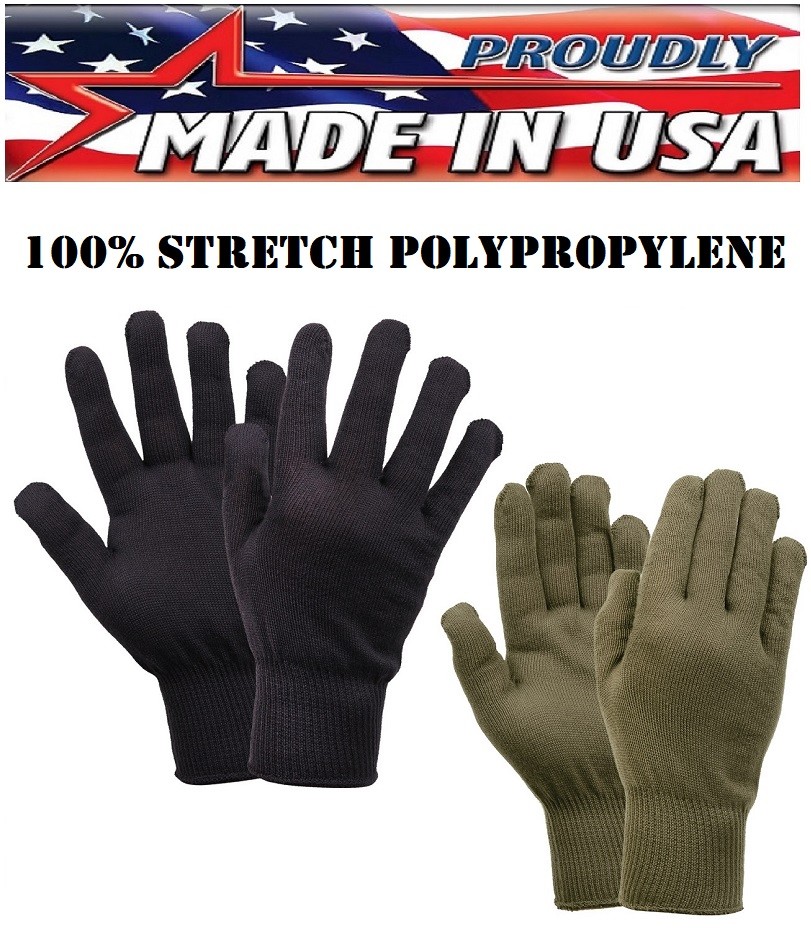 Black & Olive Drab Green Military Polypropylene Glove Liners USA Rothco 8413 eBay