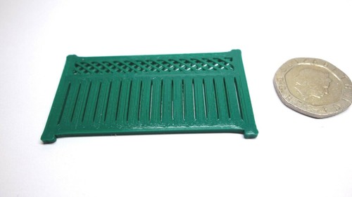 OO Gauge -1:76- Green wood fence - residential / garden fencing 10 pcs Beena - Picture 2 of 5