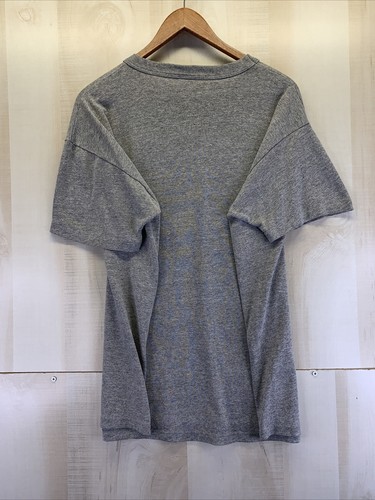 Vintage 80s-90s Single Stitch Russell Athletic Mens Gray T Shirt USA Made-6695 - Picture 8 of 8