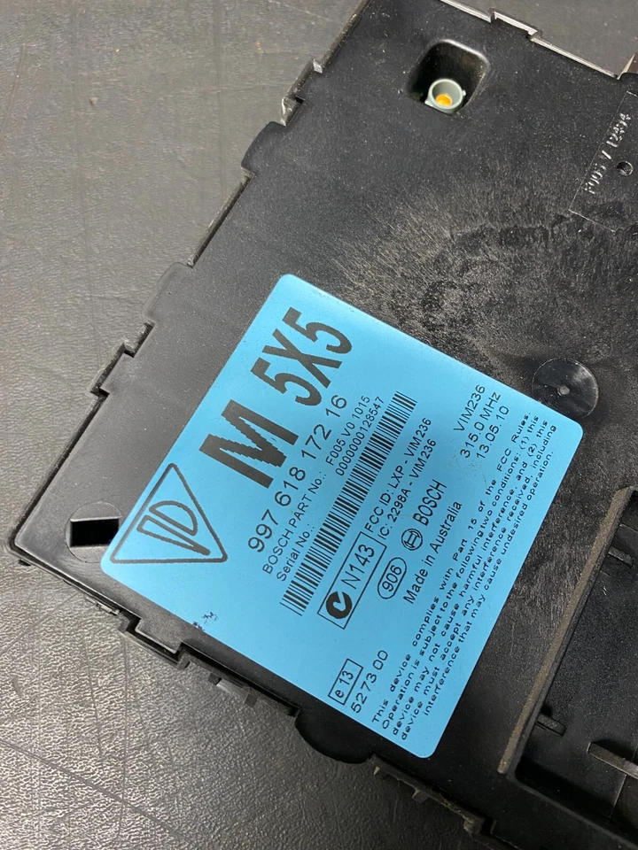 2011 PORSCHE 911 TURBO S 997.2 OEM IMMOBILIZER THEFT LOCKING MODULE USED - Image 2 of 4