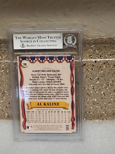 🤩HOF🤩AL KALINE💥SIGNED💥TED WILLIAMS💥CARD💥BECKETT🤩AUTHENTIC🤩MINT 🤩CASE - Picture 6 of 9