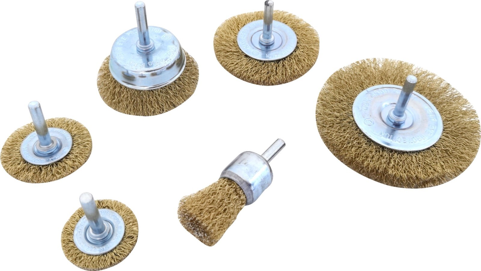 Hilka 6 pce Wire Brush Set for Drills 51960250