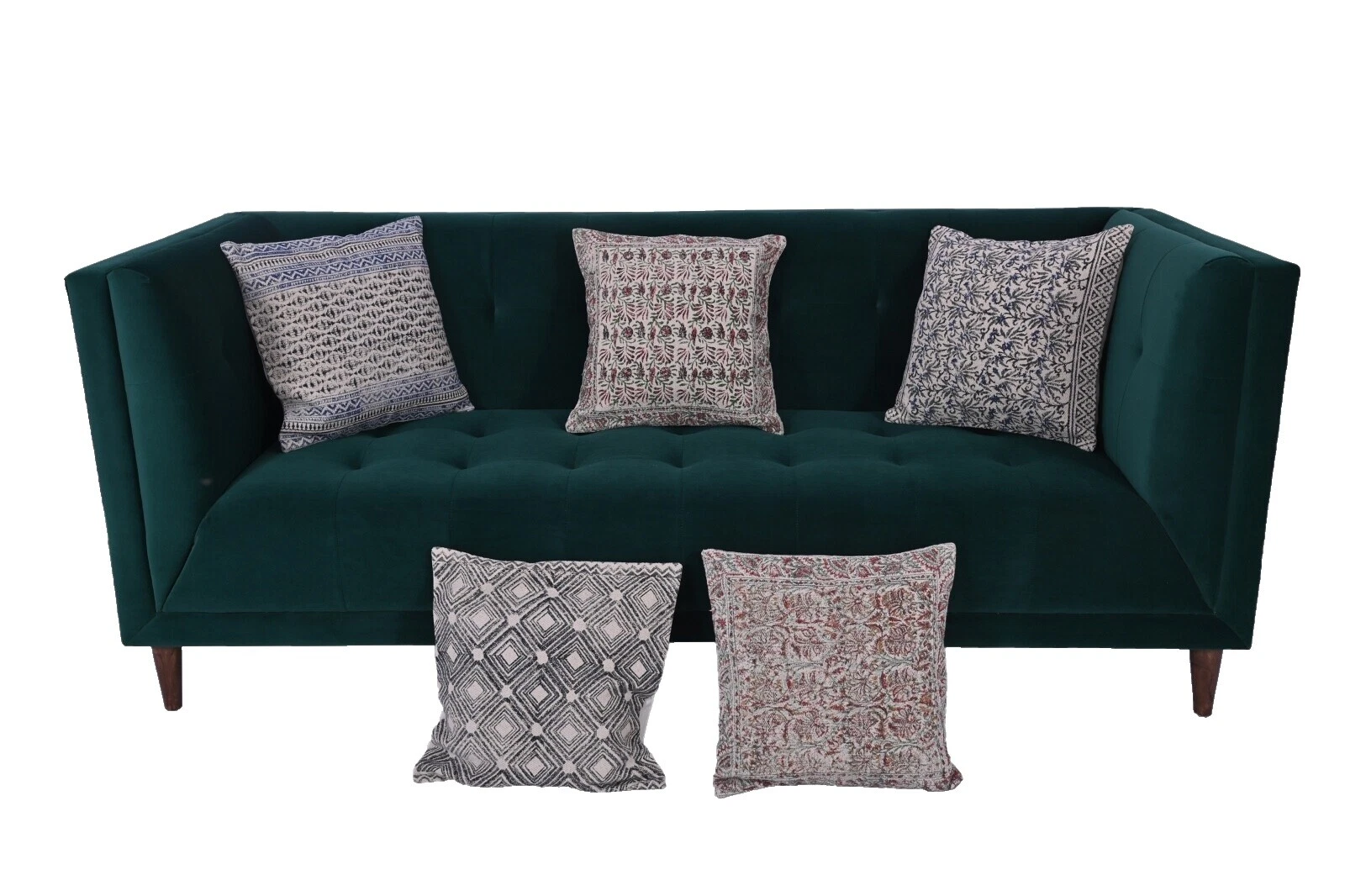 Almohadas de Decoración para el Hogar Moderno Negro Bordado