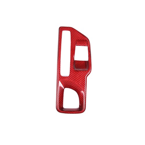 Cubierta de engranaje de control central de fibra de carbono roja para Toyota Supra 2019-2022 - Imagen 8 de 11