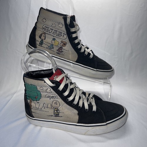 charlie brown high top vans