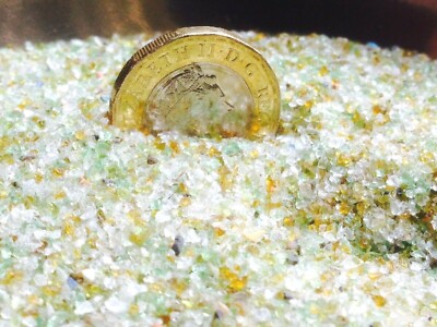 GROBGLAS-KÖRNUNG-SCHLEIFMITTEL-STRAHLMITTEL-SAND-KUGELSTRAHLEN-STRAHLER-RECYCELT 25KG