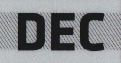 DEC December Month Sticker for California Retro Vintage License Plate ...