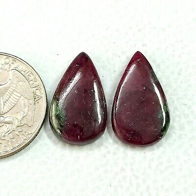 Piedras preciosas 24 verdadero rubin zoisit Strang 3mm balas con facetas 40cm rub-b12