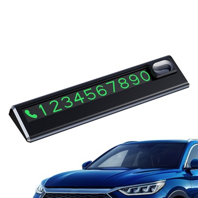 Temporary Car Parking Phone Number Set Low Magnetic Traceless Glue Number Plate
