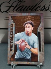 2021 Skybox Metal Universe Champions RC Metalized Trey Lance #105 SP Copper Holo