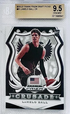 2020 Panini Prizm Lamelo Ball RC Crusade Rookie Card #83 BGS 9.5