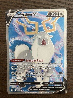 wyrdeer v pokemon card value Pokmon TCG Wyrdeer V Sword & Shield - Astral Radiance 134/189 Holo Ultra  Rare