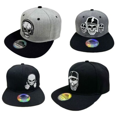 Skull Snapback Bones USA Kappe Mütze Baseball Cap Trucker Schirm Erwachsene