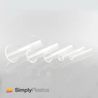 Clear Extruded Acrylic Plastic Perspex Tube Pipe / 10mm - 50mm Outer Diameter
