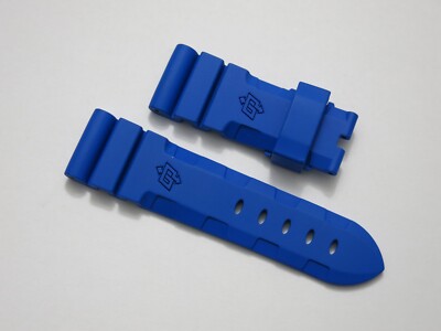 Panerai Strap Blue Rubber 22mm by 20mm XS Size OEM New