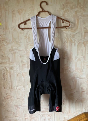 CASTELLI Black Velocissima Cycling Biking Bib Shorts Sz M