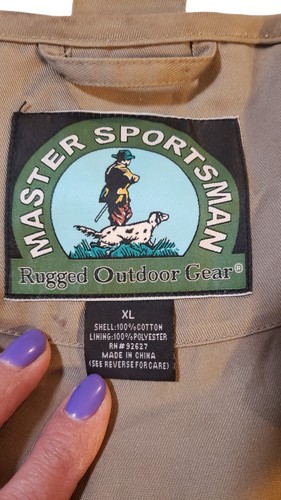 Master Sportsman Khaki Fishing Hunting Outdoors Rugged Gear Vest Fathers Day XL - Picture 16 of 21