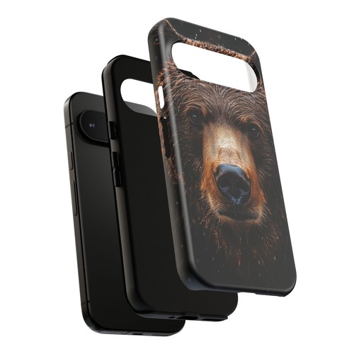 Brown Grizzly Bear Rain - Phone Ink Cover Case for iPhone, Galaxy, Pixel - 第 131/281 張圖片