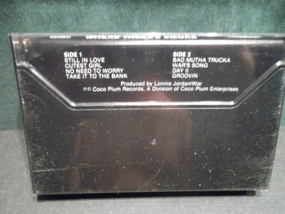 WAR Where There's Smoke RARE SEALED Cassette 1985 Coco Plum NEVER ON CD Groovin - Image 2 of 3