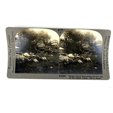 Antique WWI Photos Keystone View Co V18927 Enemy Airmen Bombed Our Supply Trains