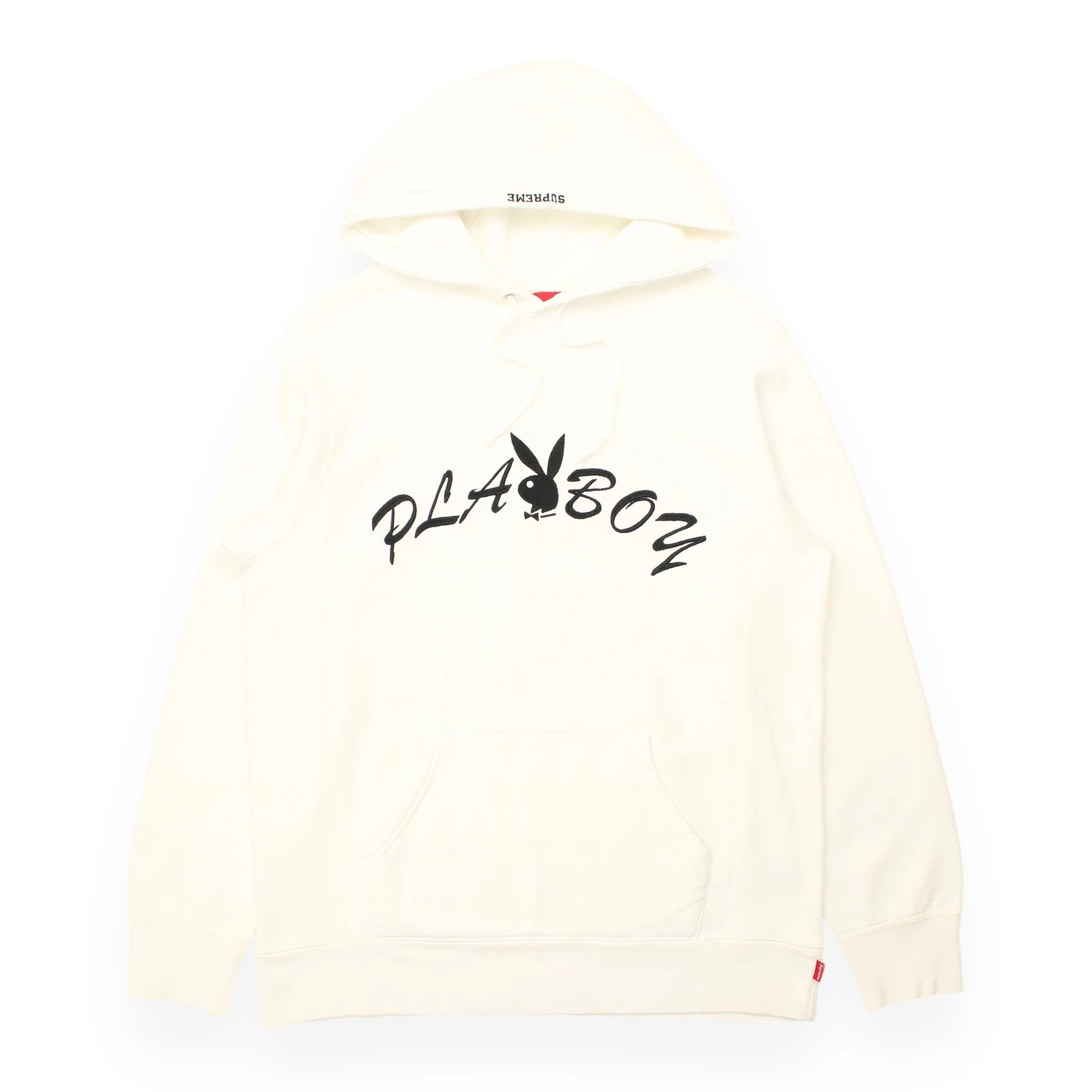 Sweat à capuche Supreme x Playboy taille M blanc