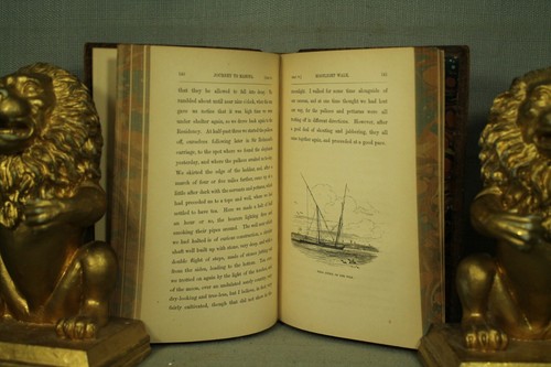 Journal of a Winter's Tour in India vol. II antique old leather book 1852 - Picture 6 of 6