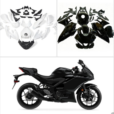 Fairing Kit+Bolts For Yamaha YZF R3 R25 2025 2026 Injection ABS Unpainted/Black